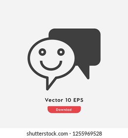 feedback icon vector. Emoji symbol. Emoticons icon vector.