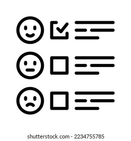 feedback icon vector illustration logo template isolated on white background
