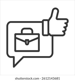 Feedback Icon Vector Illustration Outline