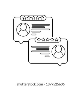 Feedback icon vector set. rating illustration sign collection. appraisal symbol.