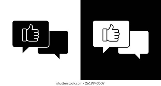Feedback icon vector, solid logo illustration, pictogram