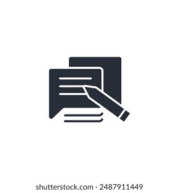 feedback icon. vector.Editable stroke.linear style sign for use web design,logo.Symbol illustration.