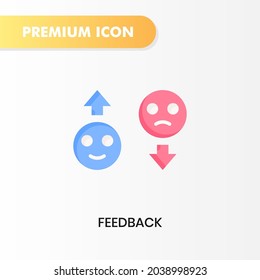feedback icon for your website design, logo, app, UI. Vector graphics illustration and editable stroke. feedback icon flat design.
