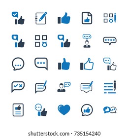 Feedback Icons - Blue Version