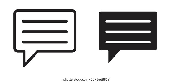 Feedback icons in outline and stroke versions