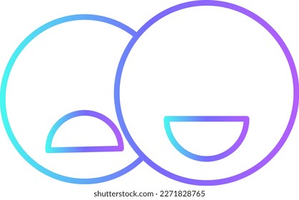 Feedback Feedback Icons with purple blue outline style. Thin line icon related to feedback, rating, testimonials, quick response, satisfaction and more. Simple web icon. Vector illustration