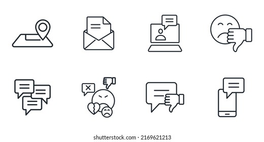 feedback icons set . feedback pack symbol vector elements for infographic web