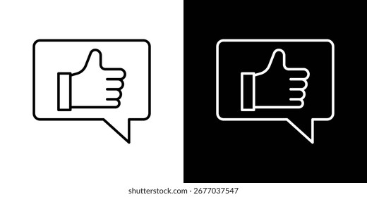Iconos de Comentarios. Iconos de arte de línea de trazo