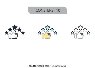 feedback icons  symbol vector elements for infographic web