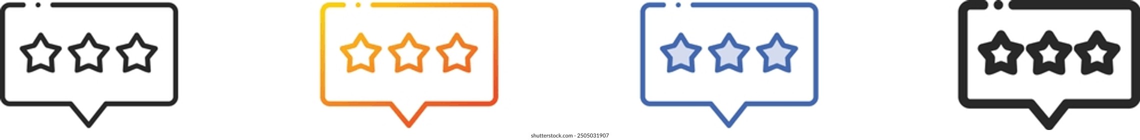 feedback icon.Thin Linear, Gradient, Blue Stroke and bold Style Design Isolated On White Background