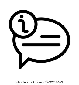 Feedback-Info-Symbol oder Logo einzeln auf Zeichensymbolen, Vektorgrafik - hochwertige Vektorsymbole mit schwarzem Hintergrund
