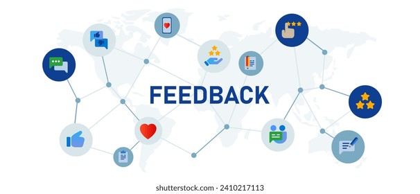feedback information for rating review survey good or bad opinion impression response