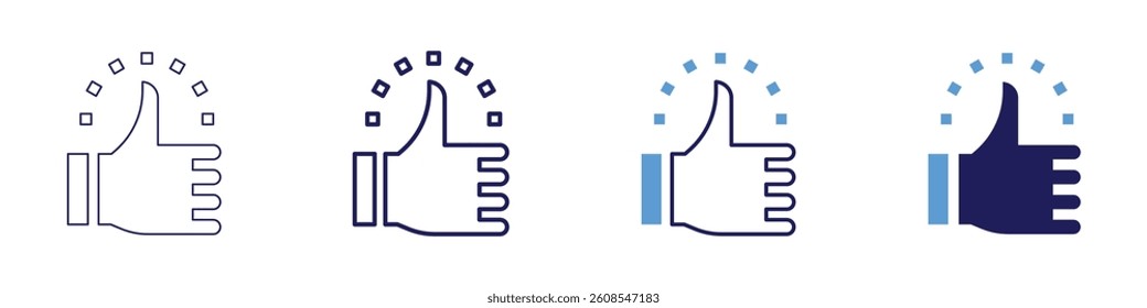 Feedback insight icon in 4 different styles. Thin Line, Line, Bold Line, Duotone. Duotone style. Editable stroke.