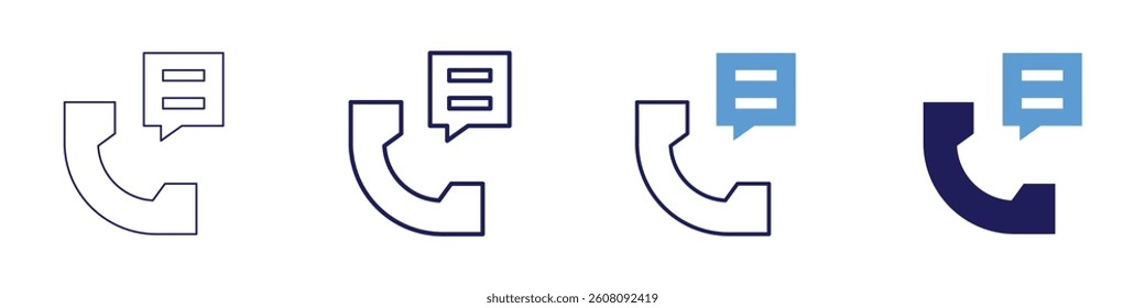 Feedback investigation icon in 4 different styles. Thin Line, Line, Bold Line, Duotone. Duotone style. Editable stroke.