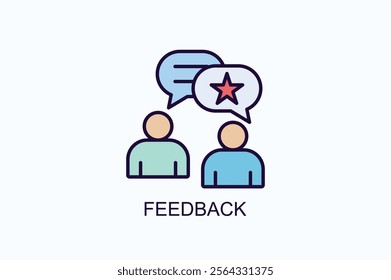 Feedback Isolated Vector, Icon Or Logo Sign Symbol Illustration