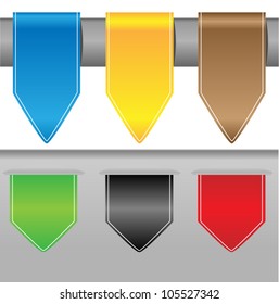 Feedback Labels / Stickers on the edge of the (web) page vector.