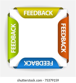 Feedback Labels / Stickers on the edge of the (web) page