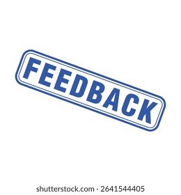 Feedback Letter Rubber Stamp Vector Design Template