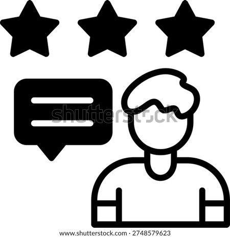 Feedback Line Fill Style Icon
