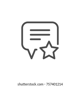 Feedback line icon