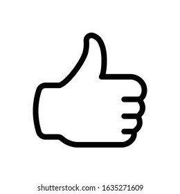 Feedback line icon on white background