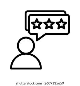 Feedback Line Vector Illustration On White Background.