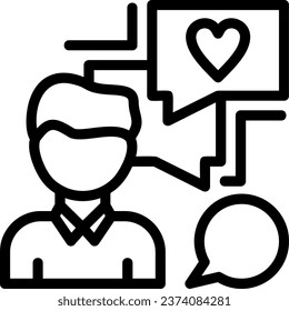 Feedback Linear Vector Icon Design