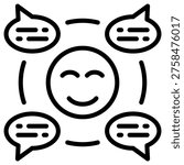 Feedback Loop Icon Element For Design