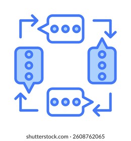 Feedback Loop Icon Element for Design