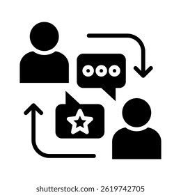 Feedback-Schleifen-Symbolelement für Design