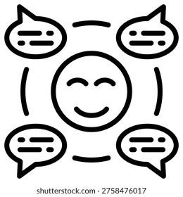 Feedback Loop Icon Element For Design