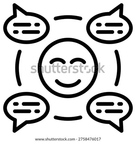 Feedback Loop Icon Element For Design