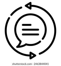 Feedback Loop icon for web, app, infographic, etc