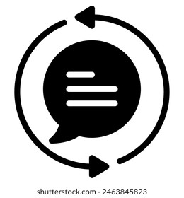 Feedback Loop icon for web, app, infographic, etc