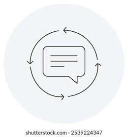 Ícone de Integração de Loop de Feedback, Otimizando o Desempenho com Integração de Loop de Feedback no Machine Learning, Aprimorando a Precisão do Modelo por meio da Integração Eficaz de Loop de Feedback