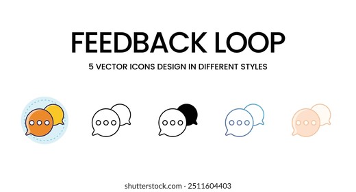 Feedback Loop vector icon ready to use vector illustration