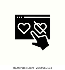 feedback, love, hand, like, dislike, black icon, isolated icon in light background, perfect for website, blog, logo, graphic design, social media, UI, mobile app