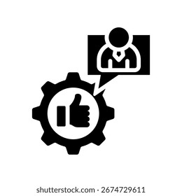 Vektorgrafik des Feedback-Management-Symbols