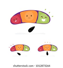 Feedback meter concept design, emotions scale background and banner. vector illustration