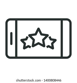 feedback - minimal line web icon. simple vector illustration. concept for infographic, website or app.