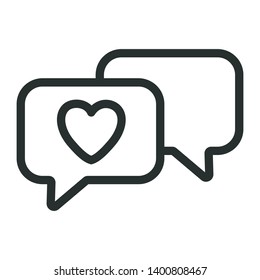 feedback - minimal line web icon. simple vector illustration. concept for infographic, website or app.
