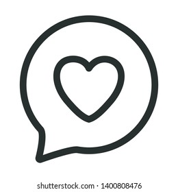 feedback - minimal line web icon. simple vector illustration. concept for infographic, website or app.