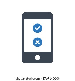 Feedback-Symbol für mobile Geräte (Vektorgrafik)