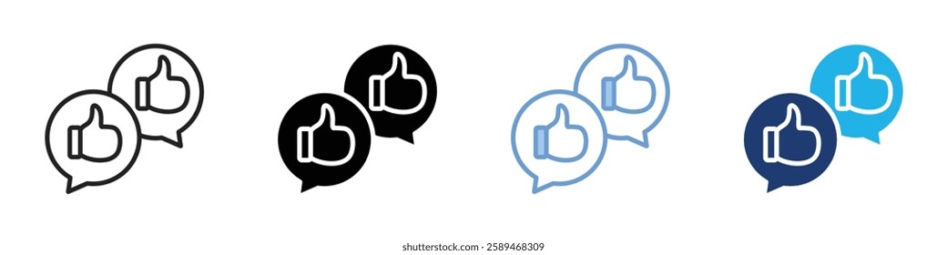 Feedback multi style. Simple illustration icon set.