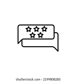 Feedback on Internet concept line icon. Simple element illustration. Feedback on Internet concept outline symbol design.