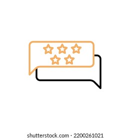 Feedback on Internet concept line icon. Simple element illustration. Feedback on Internet concept outline symbol design.