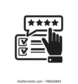 Feedback on Internet Vector Icon
