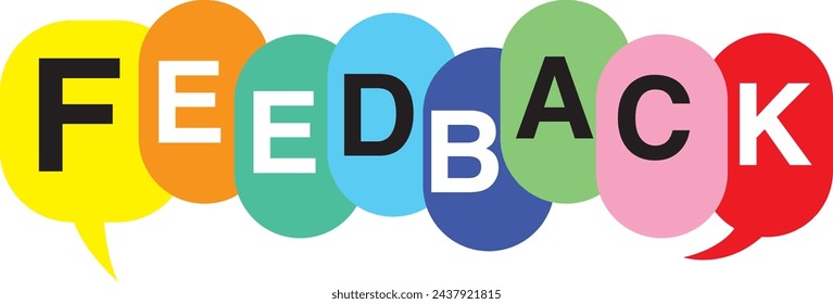 feedback on speech colored bubbles