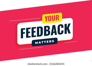 feedback opinion poster design template