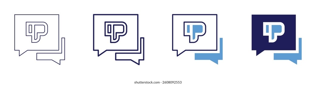 Feedback prioritization icon in 4 different styles. Thin Line, Line, Bold Line, Duotone. Duotone style. Editable stroke.